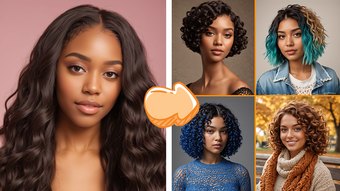Try different hairstyles for black woman!