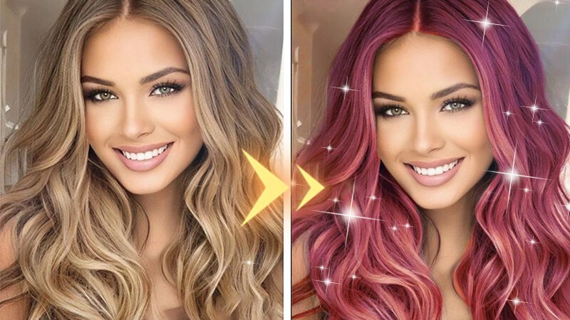 Hair Filter! Dye Your Hair With One Click.
